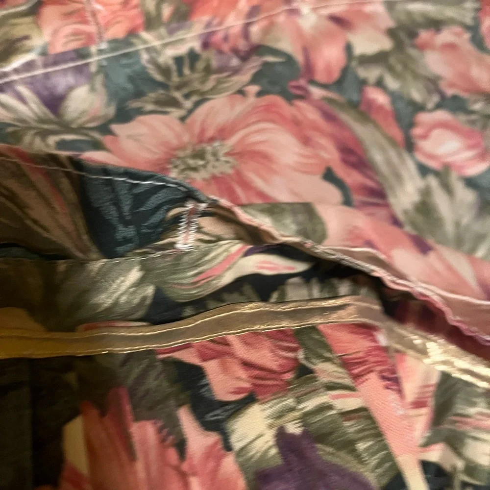 Floral Patterned / Antique Shower curtain/ Firm Price